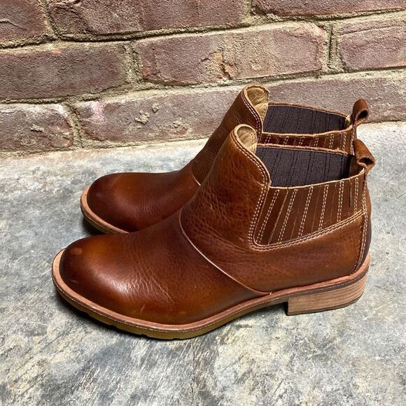 Sofft Bellis III Whisky-Brown Leather Bootie Size 7.5 - Picture 4 of 9